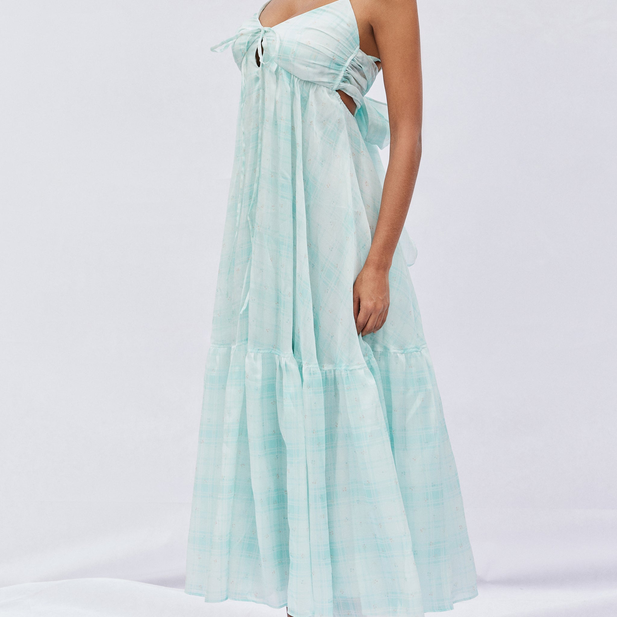 Felicia Tie-Back Maxi dress