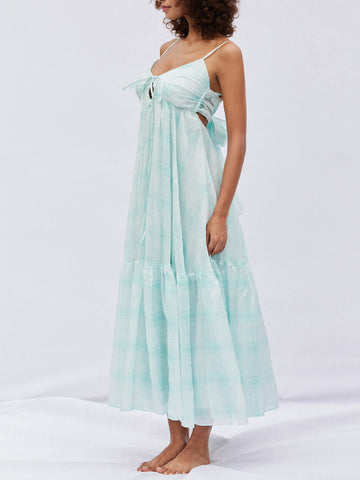 Felicia Tie-Back Maxi dress